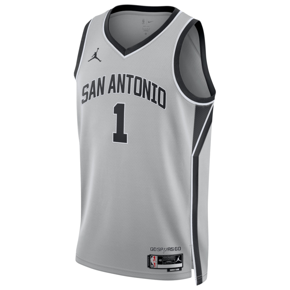 Victor Wembanyama San Antonio Spurs Jordan Brand Unisex Swingman Jersey - Statement Edition - Silver-Pro Kit Vault | Brand New 26/27 Sports Jerseys
